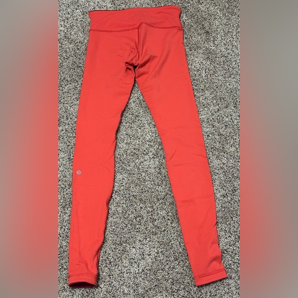 π LULULEMON Leggings - Rust Orange/Red (π - Picture 3 of 10